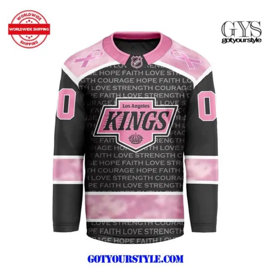 Discover Personalized Los Angeles Kings Special Pink Fight Breast Cancer Hockey Shirt