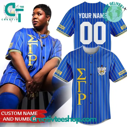 Discover Sigma Gamma Rho Custom Baseball Jersey