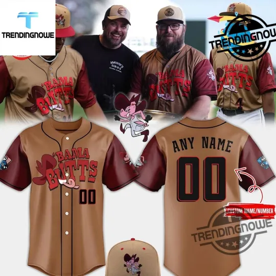 Discover YC Roc*ket City Trash Pan*das Bama Butts Day Baseball Jersey 2025