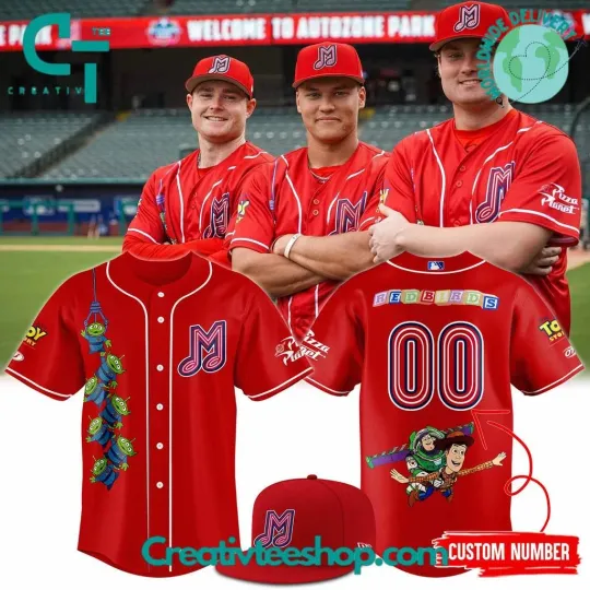 Discover Memphis Redbirds x Toy Story 2025 Custom Baseball Jersey