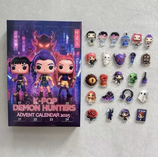 Discover K-Pop Demon Hunters Christmas Advent Calendar Blind Box Collectible Toys