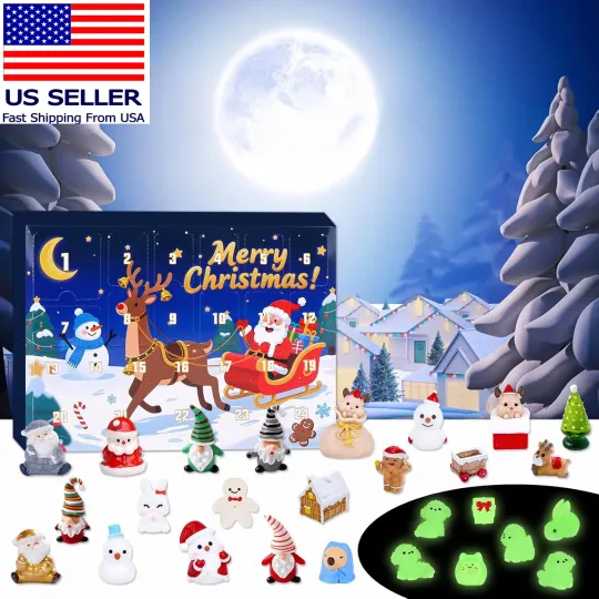 Discover Christmas Advent Calendar, 24 Days Countdown Blind Box,Christmas Countdown Adven