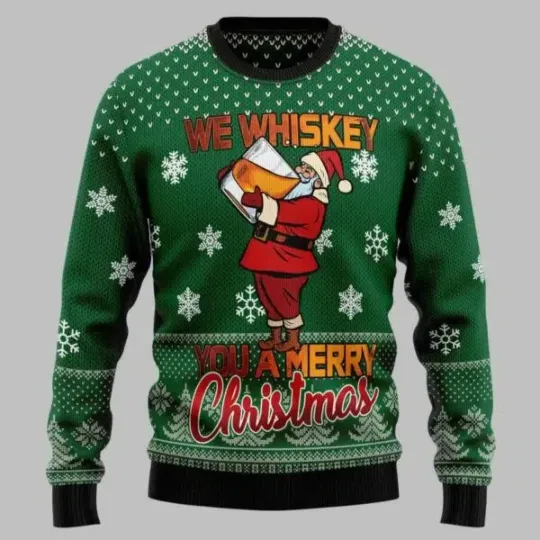 Discover We Whiskey You A Merry Christmas Ugly Christmas Sweater