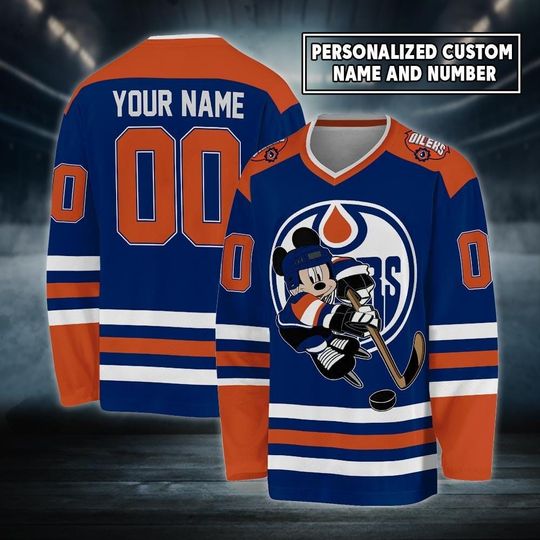 Discover Personalized Edmonton Ice Hockey Jersey, Mickey Mouse Jersey For Men Women With Your Custom, Connor McDavid, Bouchard Fan Jersey