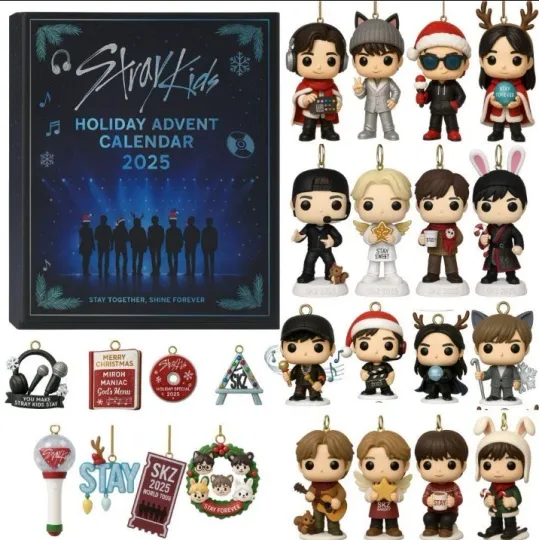 Discover Stray Kids Advent Calendar 2025 Christmas Countdown Calendar 2D Acrylic