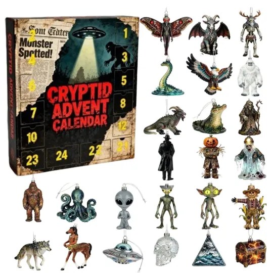 Discover Mysteries of the Unknown 2025 Cryptid Advent Calendar 24 Days of Monsters Legend