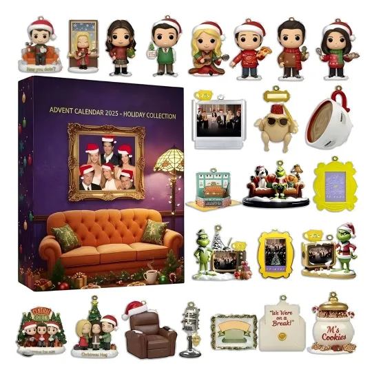 Discover Christmas Countdown Friends Advent Calendar 24 Days of Festive 2D Blind Box Gift