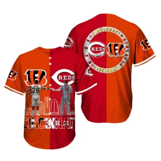 Discover YC Munoz Bengals Rose Reds Baseball Jersey