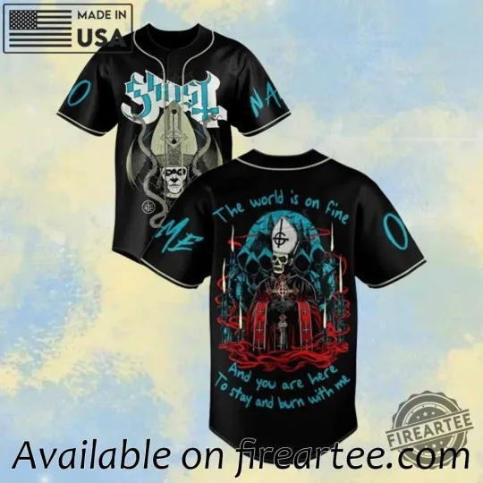 Discover Ghost Deus In Absentia Custom Baseball Jersey