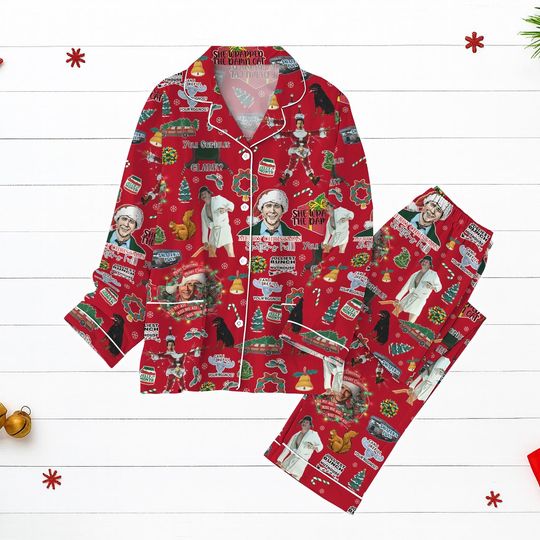 Discover Shitter's Full Christmas Pajamas, Groovy National Lampoon's Christmas Vacation, Griswold Xmas Pajamas, Xmas Holiday Pjs, Gift for Her