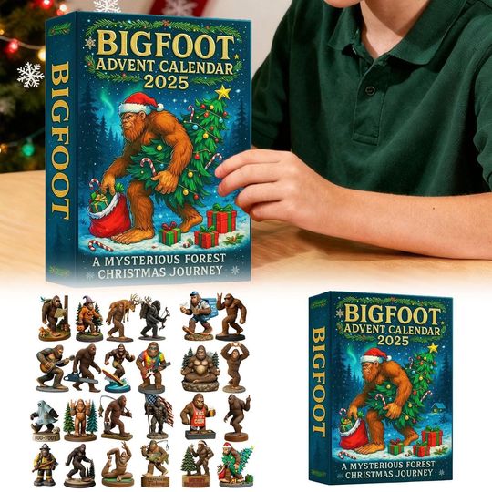 Discover Bigfoot Advent Calendar 2025, Bigfoot blind box, Advent Countdown Blind Box Christmas Decoration, Christmas Gift, Gift for Kids