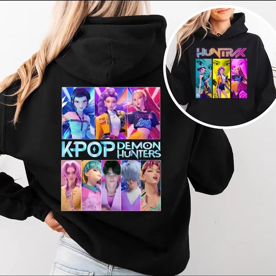 Hot Movie K-Pop Demon Hunters Hoodie Outfit Men Women Fashion Hooded Sweatshirts Harajuku Pullover Tops Unisex Casual Sportwear