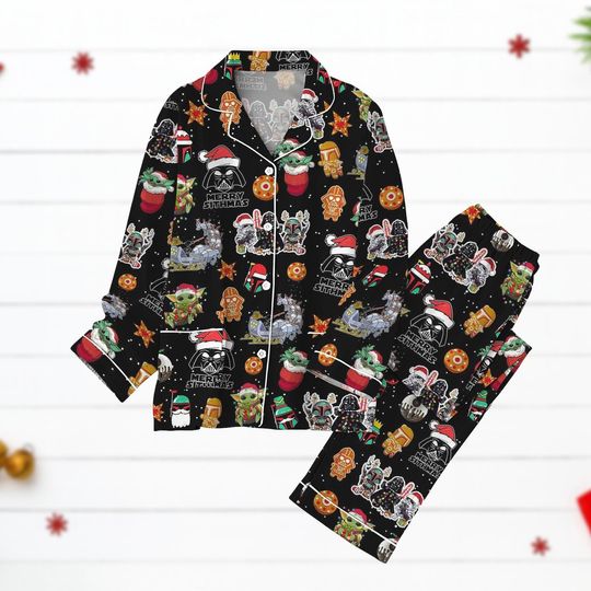 Discover Star Wars Christmas Pajamas, Yoda Darth Vader Xmas Sleepwear, Funny Holiday Pajamas, Xmas Matching Family Gift, Christmas Gift