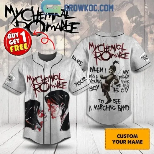 Discover My Chemical Romance I See A Marching Band Personalized Baseball Jersey Tour 2025