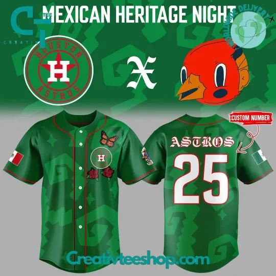Discover Custom Astros Mexican Heritage Night “Viva Xicago” Personalized Baseball Jersey