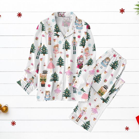 Discover Nutcracker Christmas Pajamas, Ballerina Holiday PJs, Nutcracker Fairytale Pajama Set Gift For Her, Christmas Party Gift, Kid Pjs