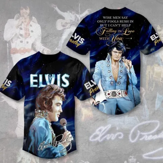 Discover Elvis Presley Baseball Jersey Legend Of Rock n Roll