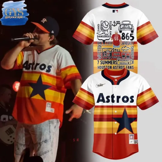 Astros x Wallen Western I’m The Problem Tour Special Edition Baseball Jersey