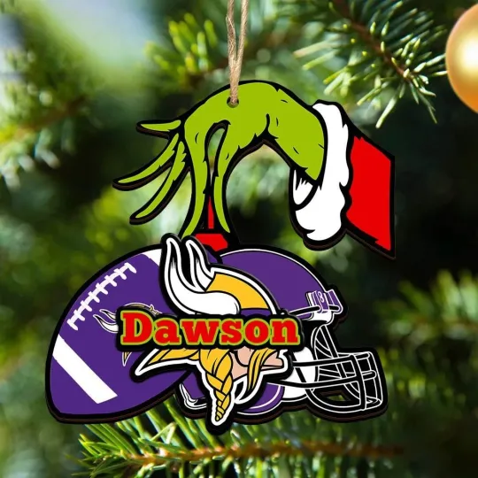 Discover Personalized Minnesota Football Team Vikingss Christmas Ornament Gift Decor