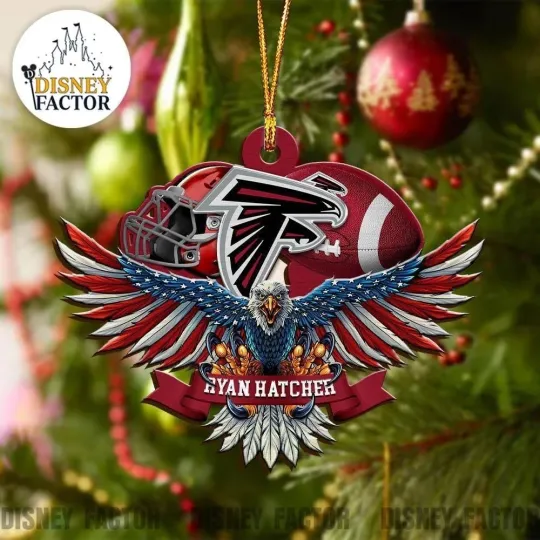 Discover Personalized Atlanta Football Team Falcons Christmas Ornament Gift Decor