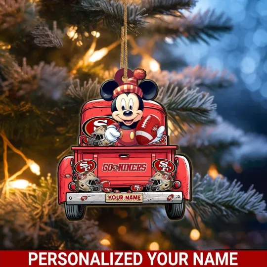 Discover Personalized San Francisco Football Team 49ers Christmas Ornament Gift Decor