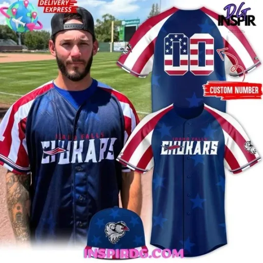 Discover YC Idaho Falls Chukars Independence Day 2025 Baseball Jersey