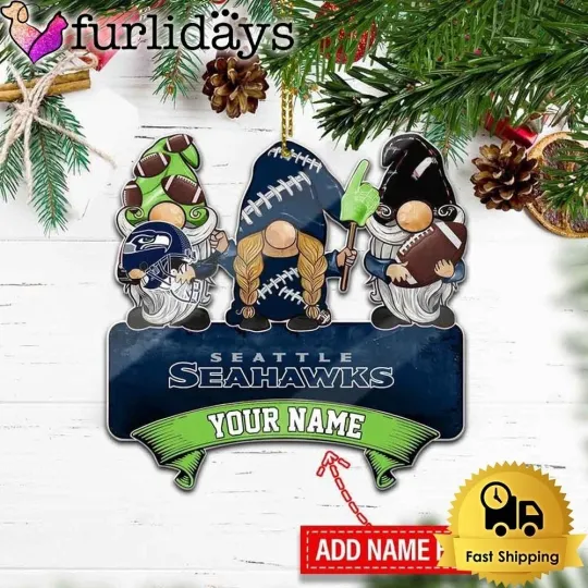 Discover Personalized Seattle Football Team Seahawks Christmas Ornament Gift Decor