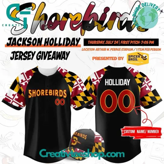 Discover Maryland Pride Jackson Holliday Custom Baseball Jersey