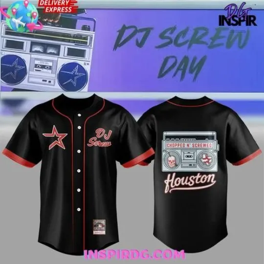 Discover YC DJ Screw Day Chopped N’ Screwed Houst*on Limited Edition Baseball Jersey