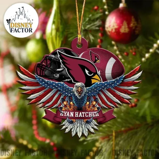 Discover Personalized Arizonna Football Team Cardinals Christmas Ornament Gift Decor