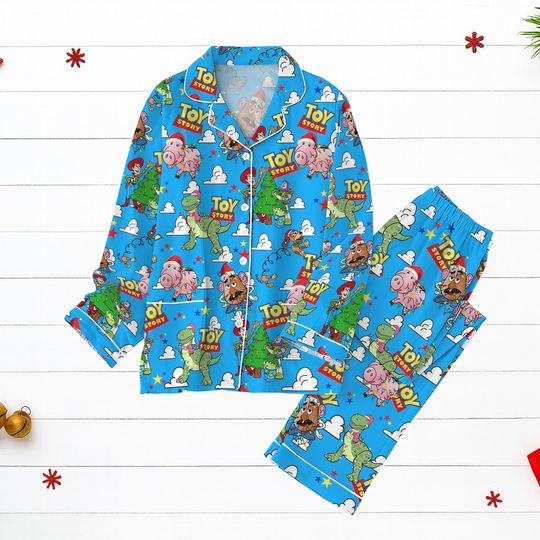Discover Toy Story Christmas Pajamas, Disney Cartoon Holiday Sleepwear Set, Cute Pixar PJs For Women, Cozy Xmas Gift Idea, Xmas Gift For Kids