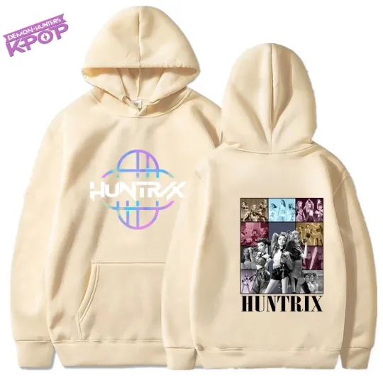 Discover Women's Kpop Demon Hunters Warm Hoodie Long Sleeve Anime Cartoon Autumn Winter Sportswear
