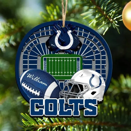 Discover Personalized Indianapolis Football Team Coltss Christmas Ornament Gift Decor