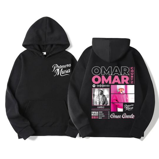 Discover Omar Courtz Primera Musa Album Tour Merch Hoodies Men Women Fashion Hooded Sweatshirts Hip Hop Pullovers Streetwear
