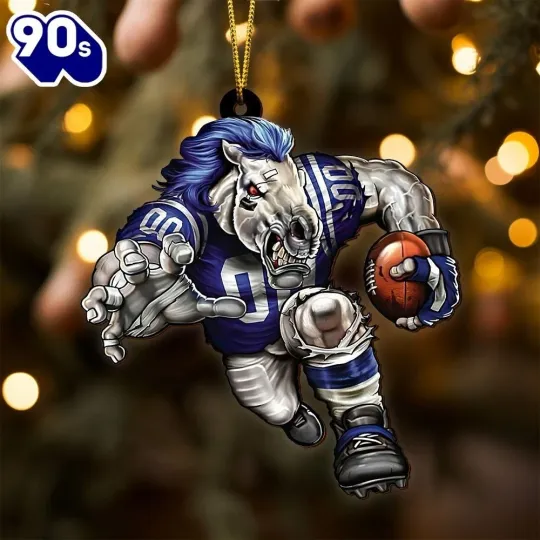 Discover Personalized Indianapolis Football Team Colts Christmas Ornament Gift Decor