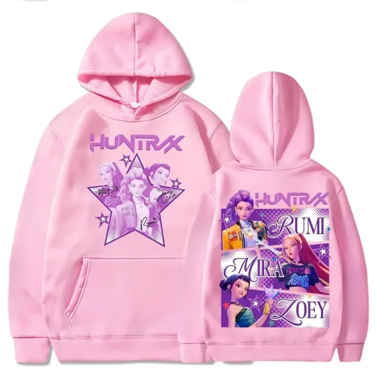 Discover Winter New Hoodies High Street Print The Best-selling K-POP Anime Movie Streetwear Sweatshirt Comfortable Warm Harajuku Casual