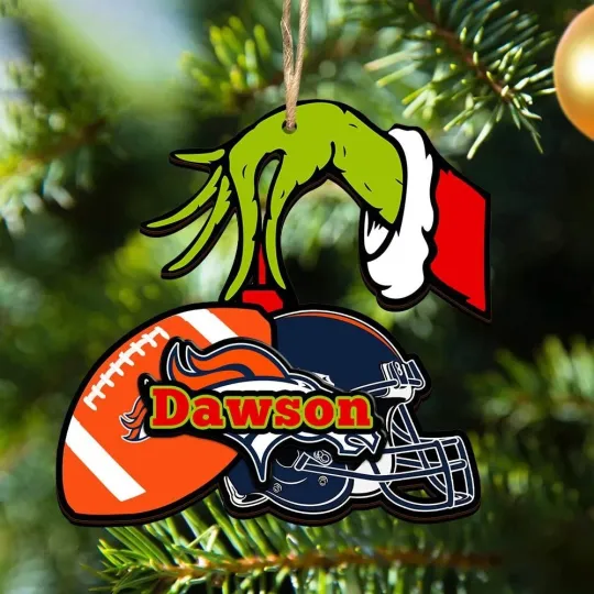 Discover Personalized Denver Football Team Broncoss Christmas Ornament Gift Decor