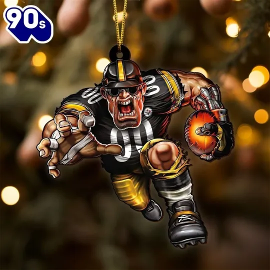 Discover Personalized Pittsburgh Football Team Steeler Christmas Ornament Gift Decor