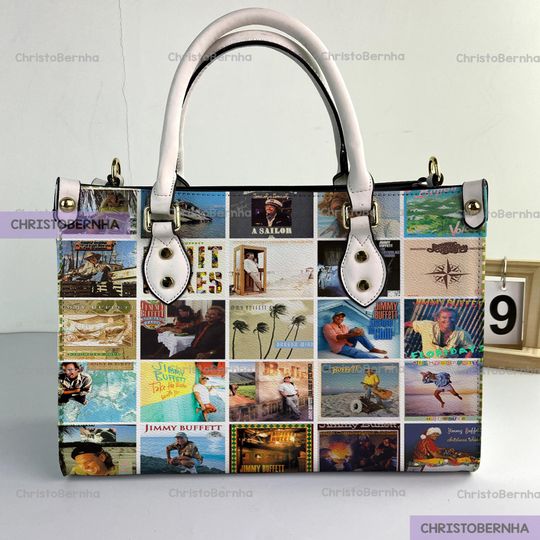 Discover Jimmy Buffett Music Leather Handbag, Jimmy Buffett Woman Handbag, Vintage Shoulder Bag, Crossbody Bag