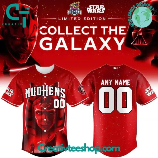 Discover Toledo Mud Hens x Star Wars Baseball Jersey 2025