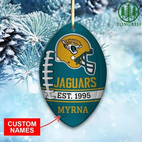 Discover Personalized Jacksonville Football Team Jaguars Christmas Ornament Gift Decor