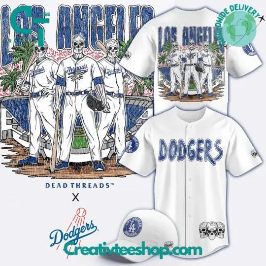 Discover LA Dodg*ers x Dead Threads Special Baseball Jersey
