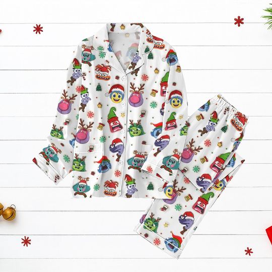 Discover Inside Out Christmas Pajamas, Funny Pixar Holiday Sleepwear Set, Cute Cartoon PJs, Cozy Festive Outfit, Pjs Xmas Gift For Kids
