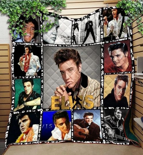 Discover Personalized Elvis Presley Singer Blanket, Elvis Presley Fleece Blanket, Elvis Presley Blanket, Bedding Blanket