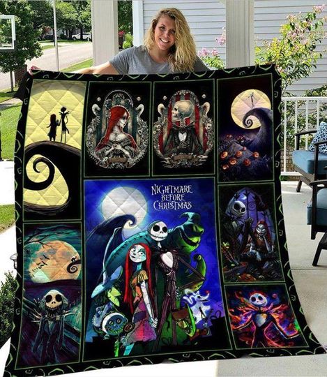 Discover Jack and Sally Blanket, Nightmare Before Christmas Blanket,Nightmare Fleece Blanket, Christmas Blanket, Christmas Gift