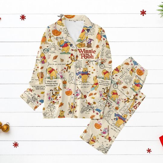 Discover Winnie The Pooh Christmas Pajamas, Disney Holiday Sleepwear Set, Cozy Winter PJs, Cute Disney Outfit, Xmas Gift For Her Kids
