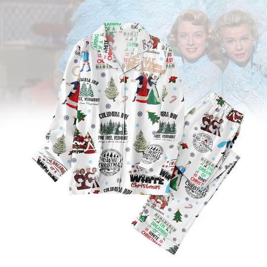 Discover White Christmas Movie Pajamas Set, Christmas Song Pjs, Christmas Movie Pajamas Family, Christmas Pajamas For Girls Kids, Xmas Pjs