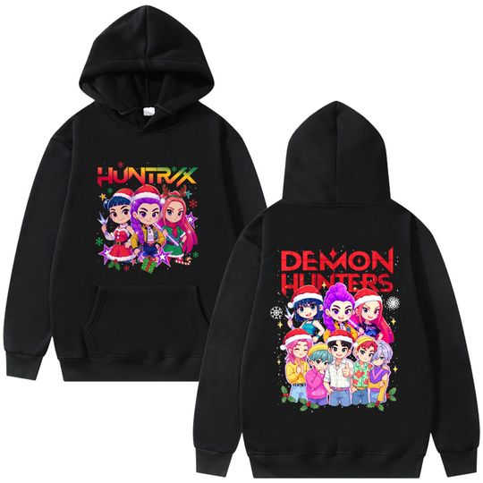 Discover Kpop Demon Hunters Saja Boys Rumi Mira Zoey Hoodie Men Women Christmas Halloween Sytle Streetwear Male Vintage Pullover Hoodies