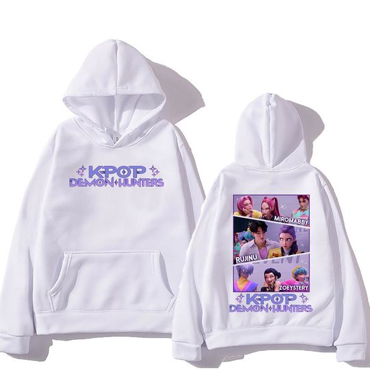 Discover Kpop Demon Hunters BABY HUNTRIX Saja Boys Hoodies Casual Gift Sweatshirt Women Men High Street Pullovers Long Sleeve Streetwear