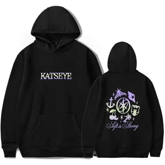 Discover Katseye Men & Women Casual Oversize Hoodies Long Sleeve Pullovers Thicken Couple Hoodie Hooded Sweater Velvet Couple Clothes